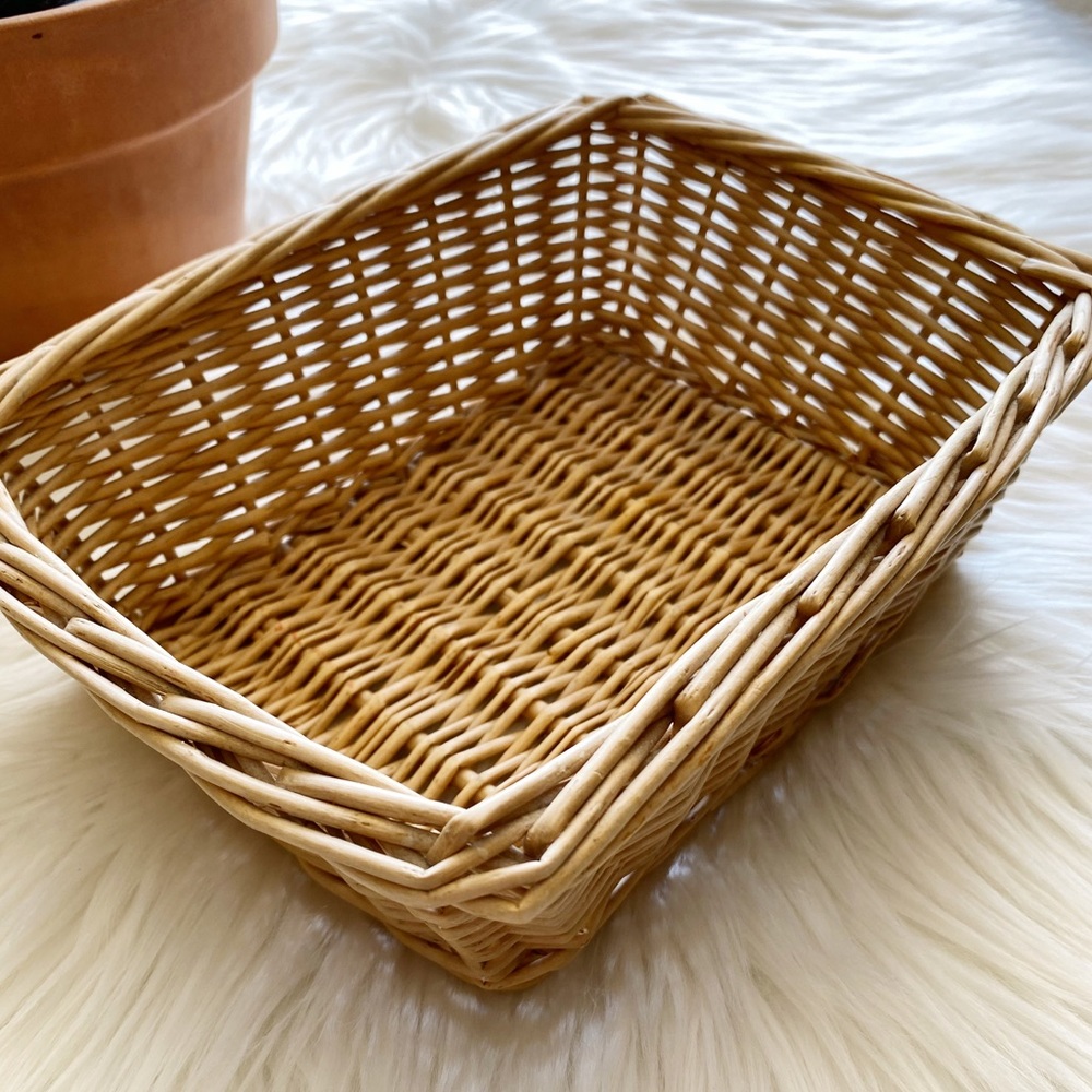 Rectangular Wicker Basket - Picture 2 of 6